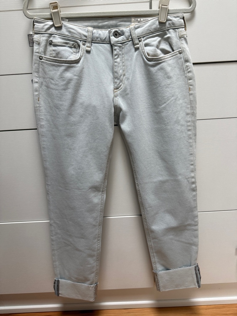 rag & bone Light Light Blue Slim Straight Jeans